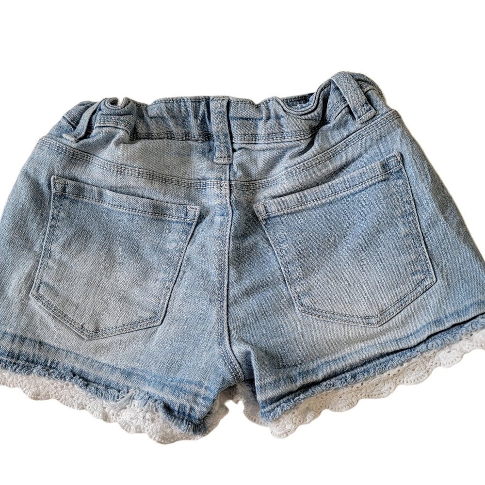 Members Mark Girls Denim Shorts Adjustable Waist Medium Wash Size 8 - Picture 7 of 10